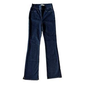 Madewell Pull-On Skinny Flare Jeans Havenly Wash High Rise Demi-Boot Leg